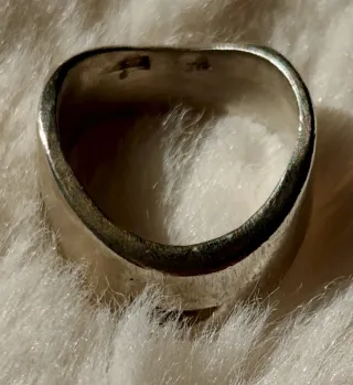 Anillo Plata de Ley Ondulado