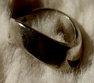 Anillo Plata de Ley Ondulado