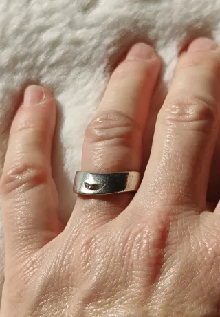 Anillo Plata de Ley Ondulado