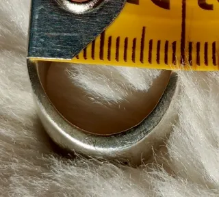 Anillo Plata de Ley Ondulado