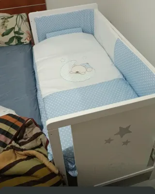 Cuna colecho convertible en cama