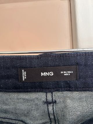 Mango Jeans Azul Talle Alto - Temporada actual