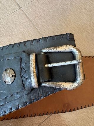 Cinturón Medieval Cuero Negro