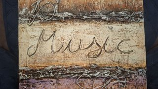 Cuadros decorativos Poeme y Music hecho al óleo y
