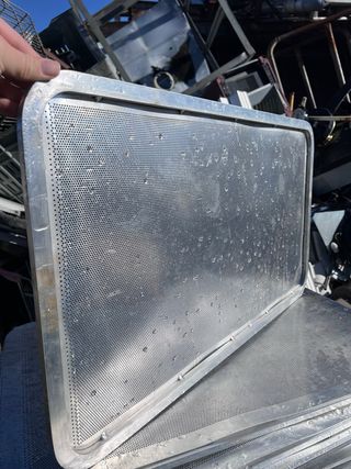 Bandejas Horno Pan Metal Plateadas