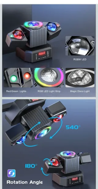 Proyector LED 4 en 1 Negro