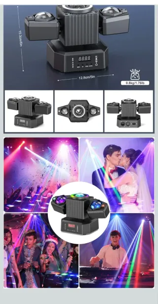 Proyector LED 4 en 1 Negro