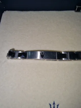 Bracciale Maserati Argento e Nero