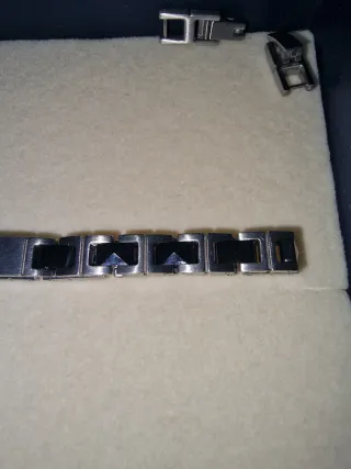 Bracciale Maserati Argento e Nero