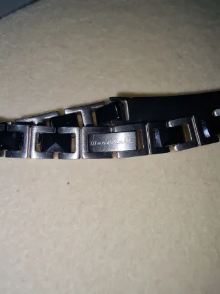 Bracciale Maserati Argento e Nero