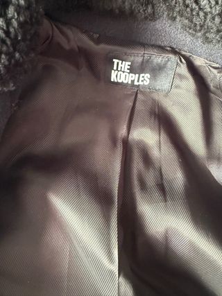 Abrigo lana y cachemira azul marino T.36