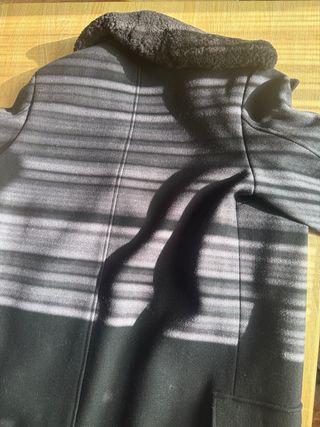 Abrigo lana y cachemira azul marino T.36