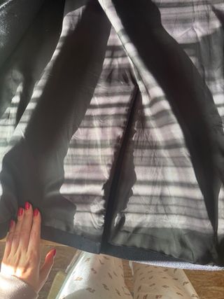 Abrigo lana y cachemira azul marino T.36