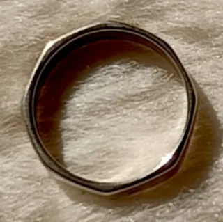 Anillo Octogonal Plata de Ley