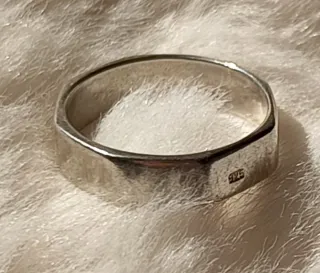 Anillo Octogonal Plata de Ley