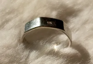 Anillo Octogonal Plata de Ley