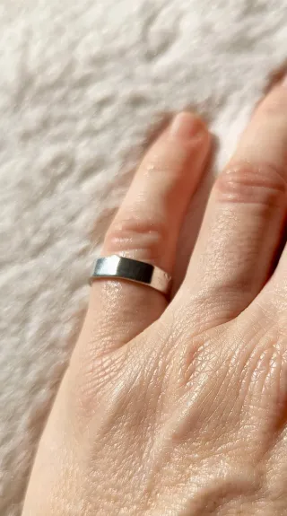 Anillo Octogonal Plata de Ley