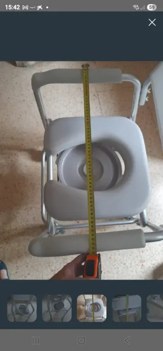 Silla de ducha con ruedas