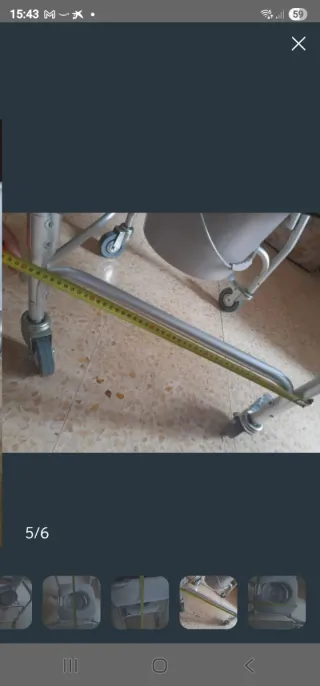 Silla de ducha con ruedas