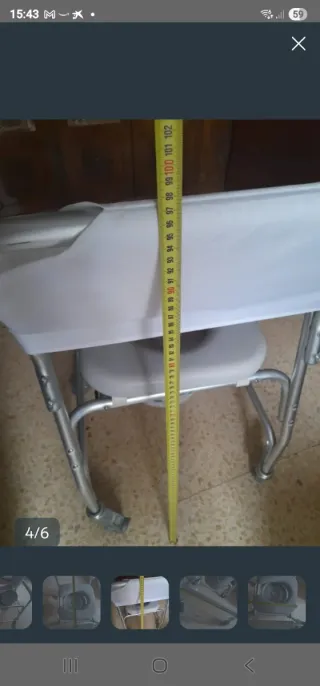 Silla de ducha con ruedas