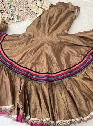 Traje Flamenca 2 Piezas Ángeles R Marrón Multicolo