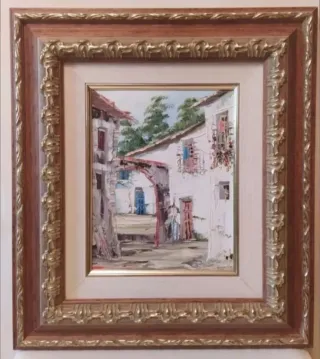 Quadro ad olio su tela alta 43x38,50 cm