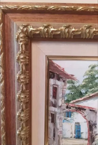 Quadro ad olio su tela alta 43x38,50 cm