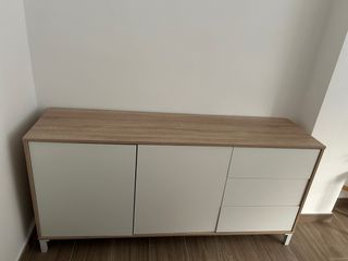 Aparador Nórdico Madera y Blanco Nuevo