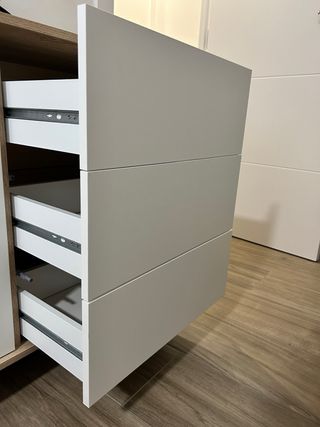 Aparador Nórdico Madera y Blanco Nuevo