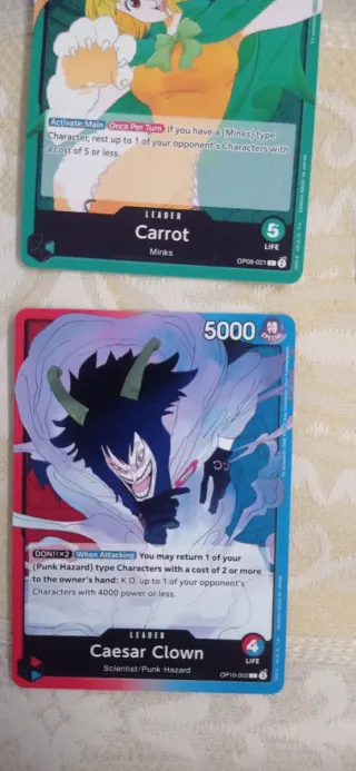 Lotto 9 carte One Piece