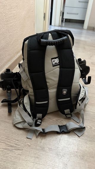 Patines en línea Oxelo, protecciones y mochila