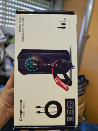 Arrancador y Compresor Coche Moto Furgoneta