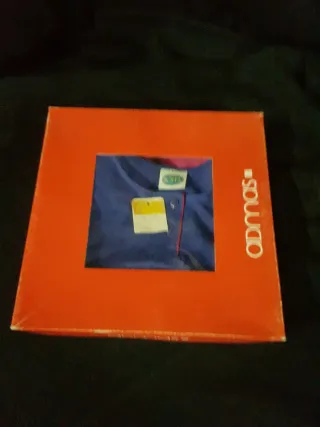 Pijama corto vintage azul y rosa