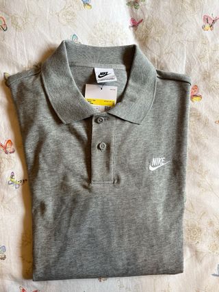 Sudadera Polo Nike Hombre gris. Talla S.