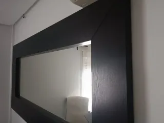 Espejo Marco Madera Negro  Ikea 190*94