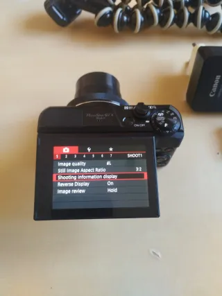 Canon PowerShot G7X Mark II Cámara Digital Negra