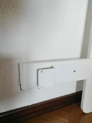 Barandilla de cama infantil blanca