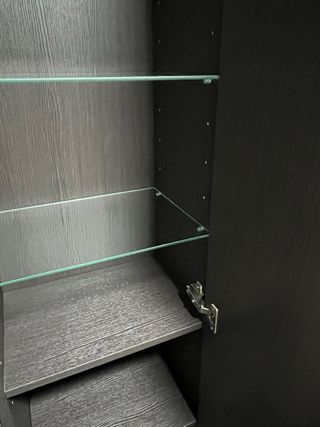 Mueble columna baño madera