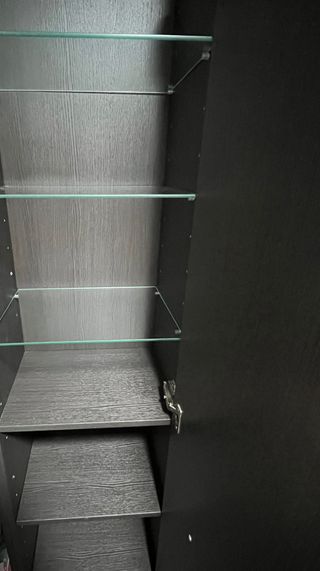 Mueble columna baño madera