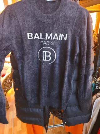 Jersey Balmain Gris Punto