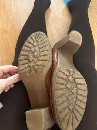 Botines piel marrón forro pelo talla 37