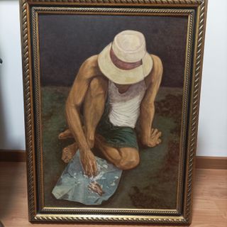 Cuadro óleo sobre tabla entelada