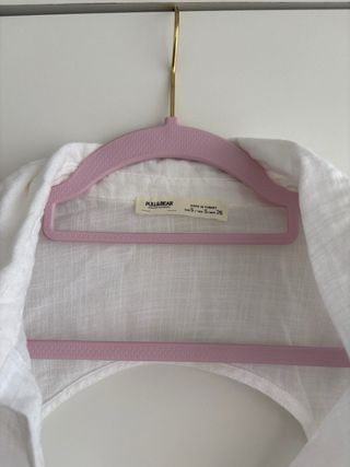 Camisa Pull&Bear blanca manga larga