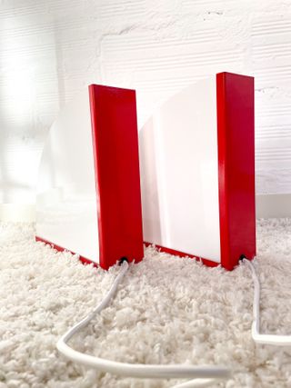 LÁMPARA VINTAGE. DISEÑO GEOMÉTRICO. 80s