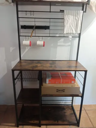 Estantería de cocina madera y metal