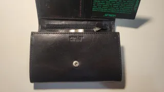 Cartera Verus Cuero Negro
