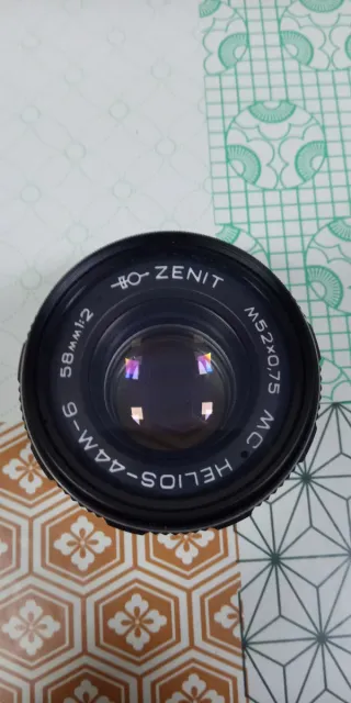 Objetivo Camara Zenit Helios 44M-6 58mm/fotografía