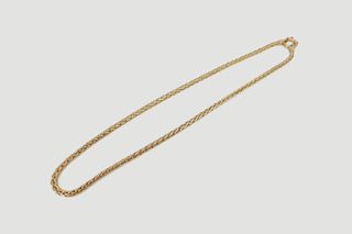 Cadena espiga oro 18k