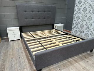 Cama 135x190cm con cabecero tapizado