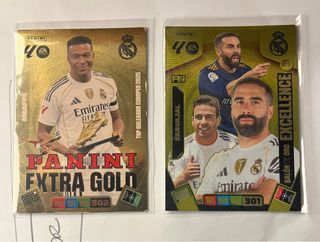 Panini Extra Gold Mbappé y Balón de Oro Excellence